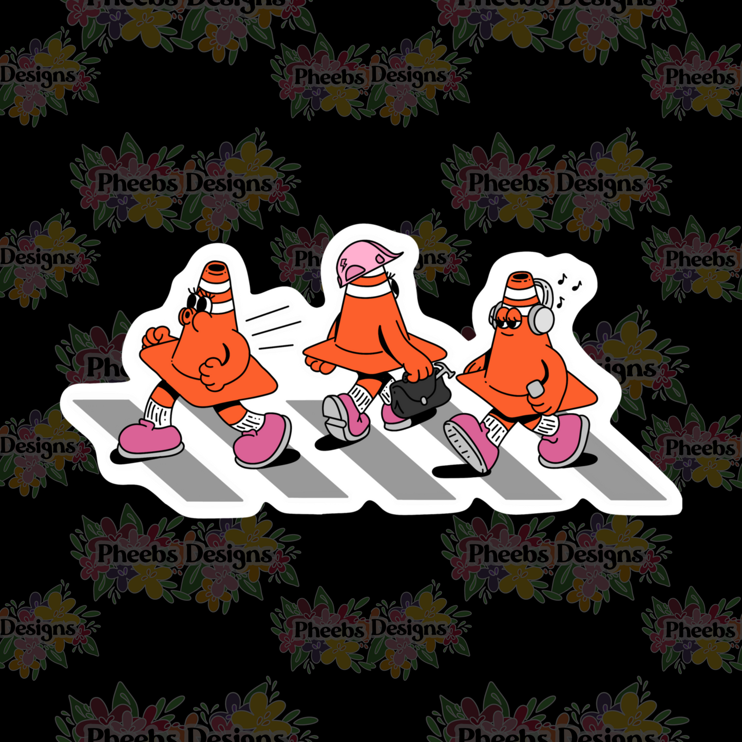 Construction Cones sticker